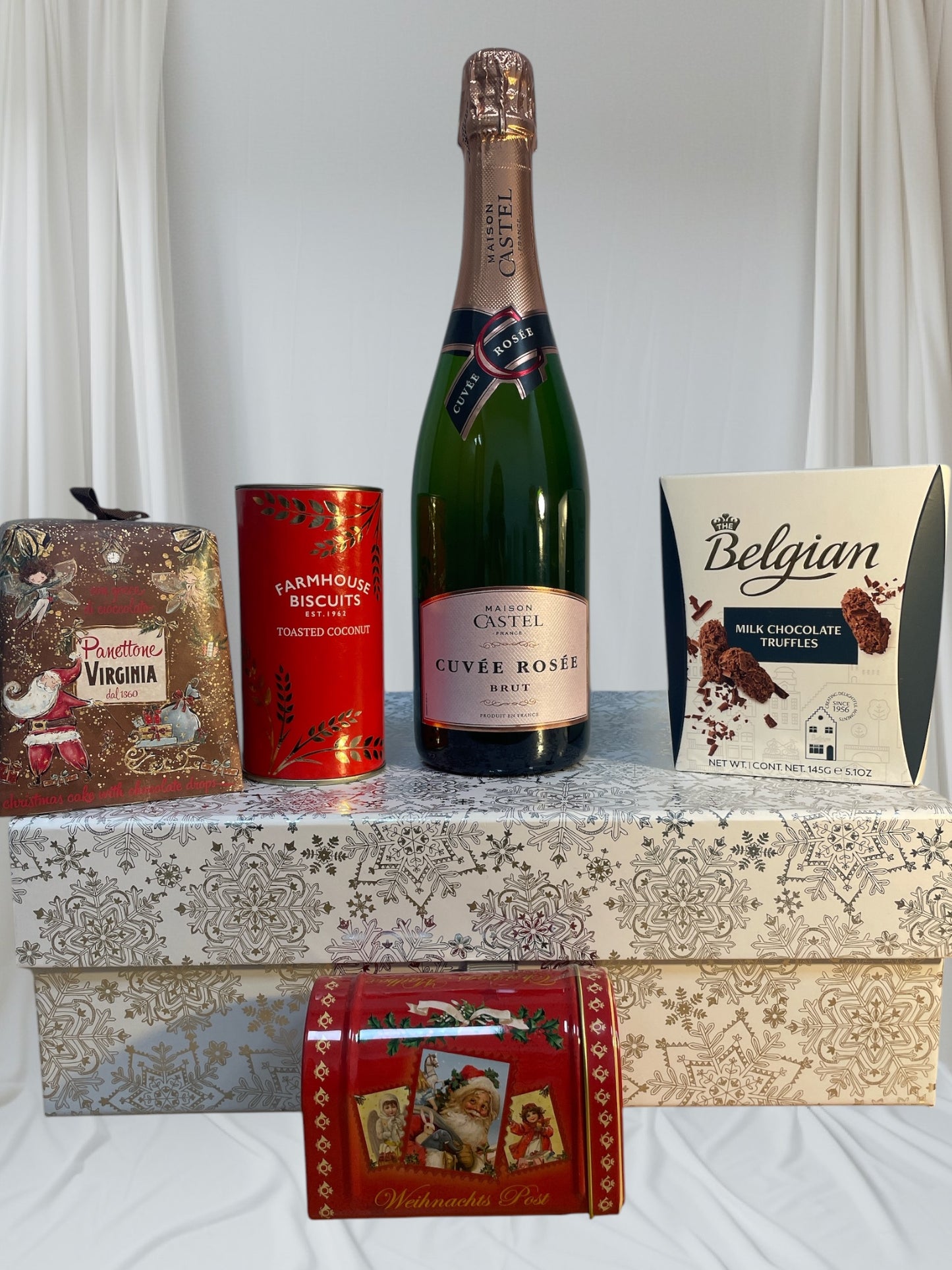 Maison Castel Cuvee Rose & Treats Christmas Hamper